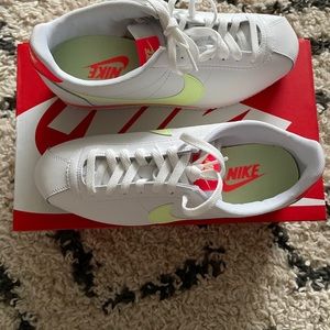 Nike Cortez neon sneakers